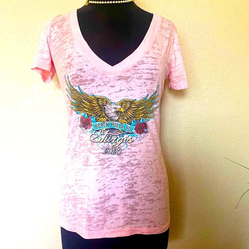 WOMENS PINK STURGIS 2020 BIKE RALLY TOP